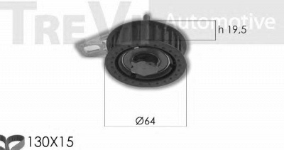 TREVI AUTOMOTIVE kd1317 -  Комплект ремня ГРМ